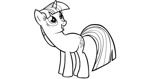 Искорка пони черно белая