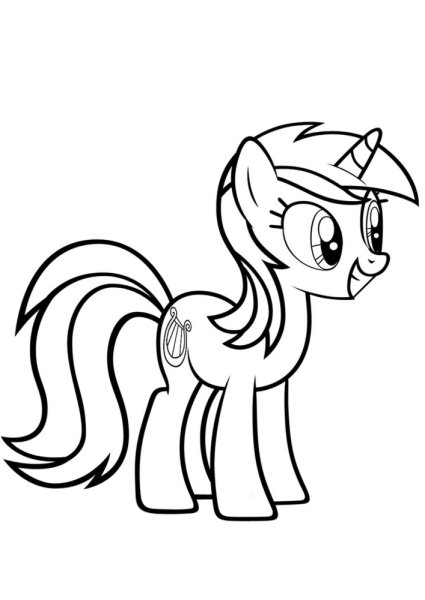 Раскраски пони трикси