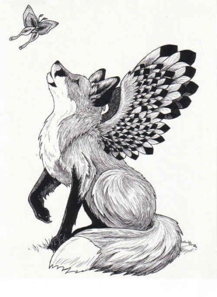 Лиса раскраска для детей