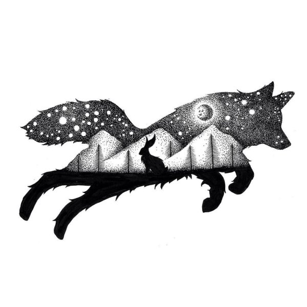 Контур лисы