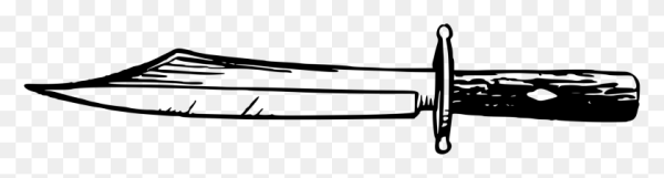 Кинжал чёрно белый