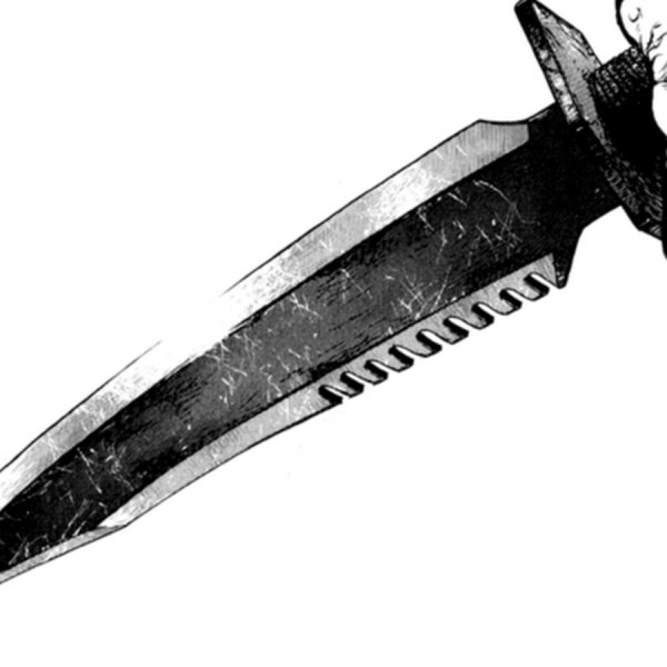 Нож арт карандашом