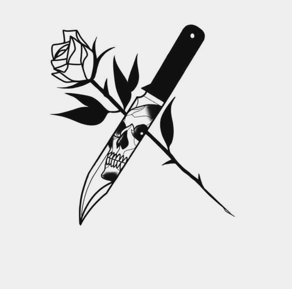 Черные тату эскизы