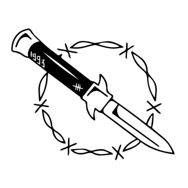 Нож эскиз тату