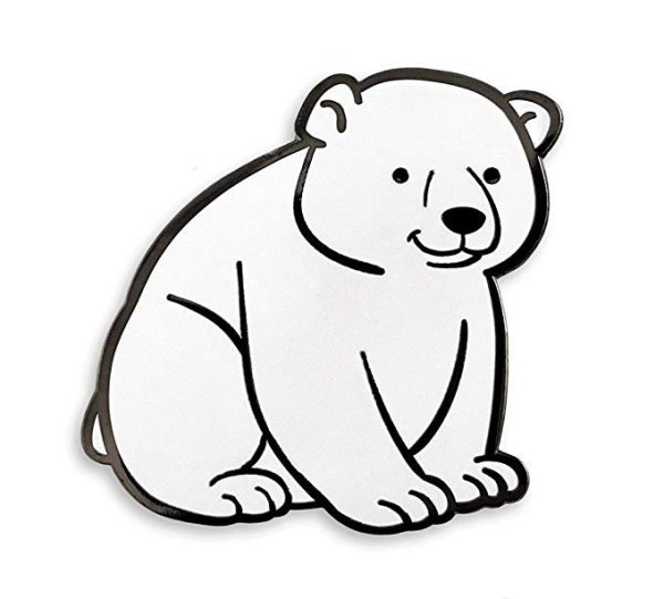 Белый Медвежонок рисунок