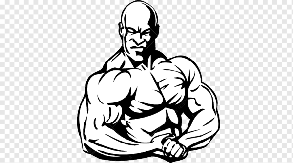 Бодибилдер вектор