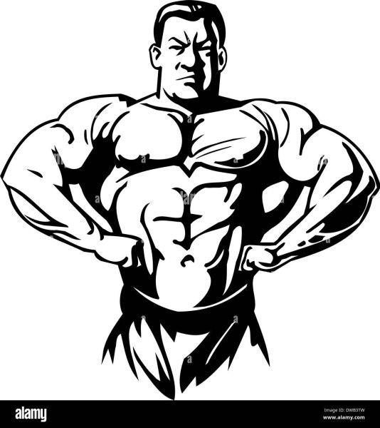 Пауэрлифтер вектор