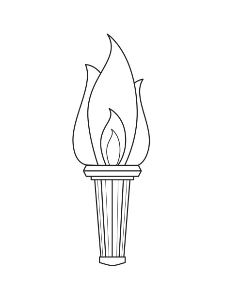 Стилизованный факел