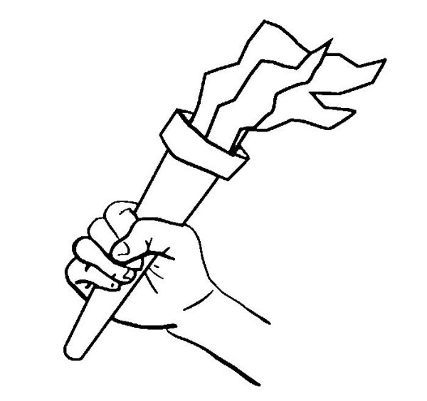 Факел контур