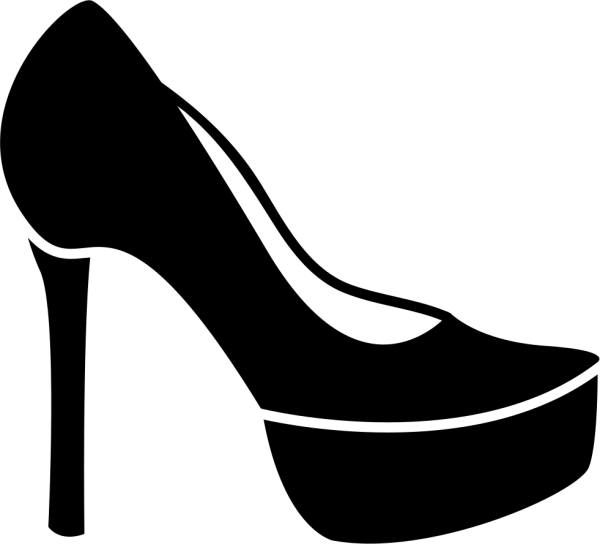 Силуэт туфли на шпильке