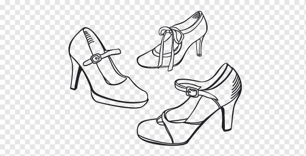 Туфли карандашом для детей