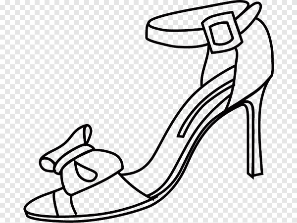 Сандалии раскраска для детей