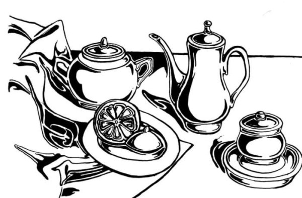 Стилизация точка линия пятно