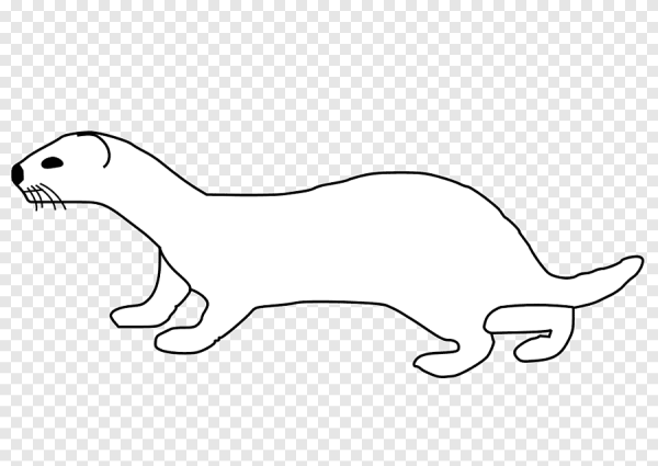 Трафарет ласка для детей