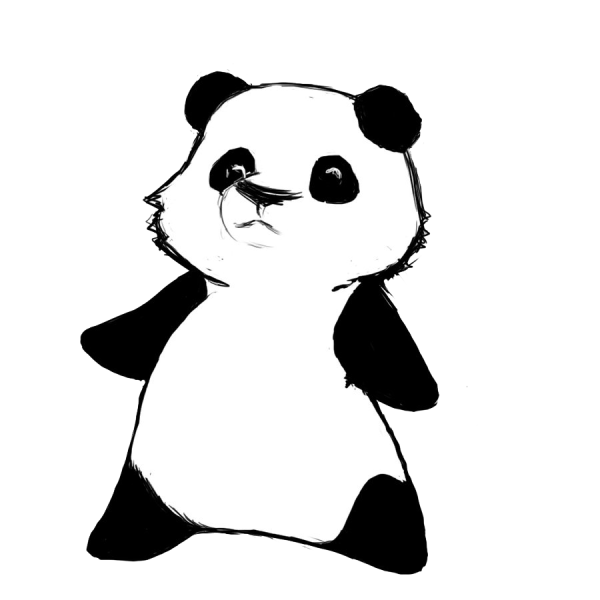 Картинки панды для срисовки