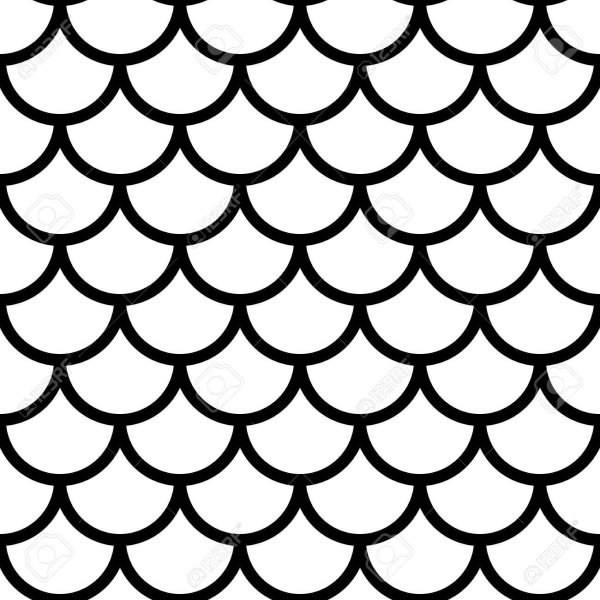 Орнамент рыбья чешуя