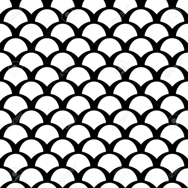 Трафарет чешуя