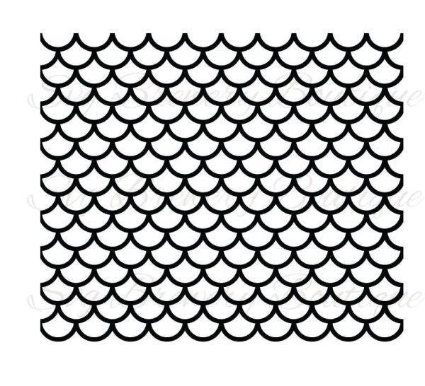 Трафарет чешуя