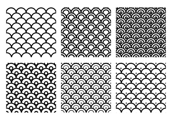 Китайский орнамент чешуя