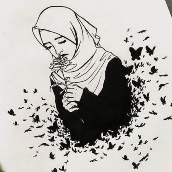 Силуэт мусульманина