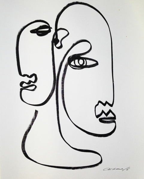 Пабло Пикассо портрет линии