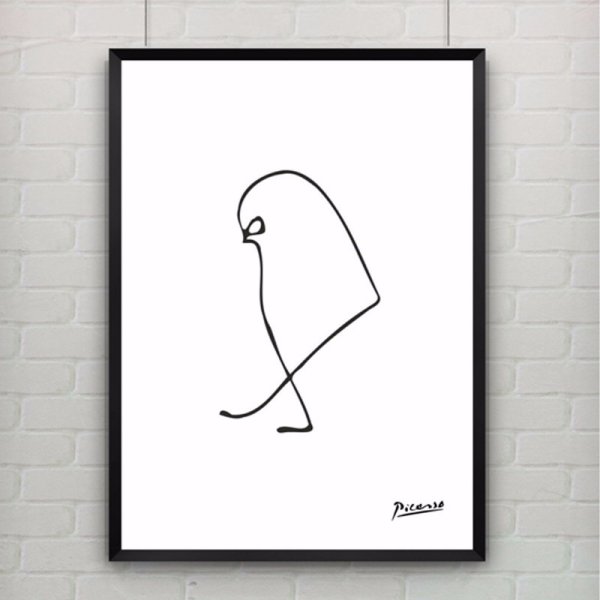 Пабло Пикассо картины одной линией