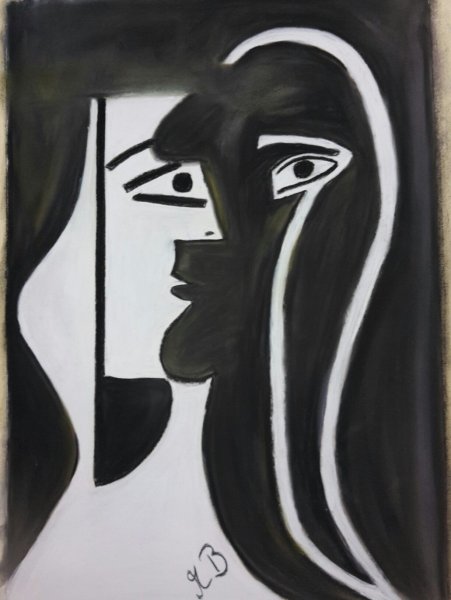 Пабло Пикассо черно белые картины