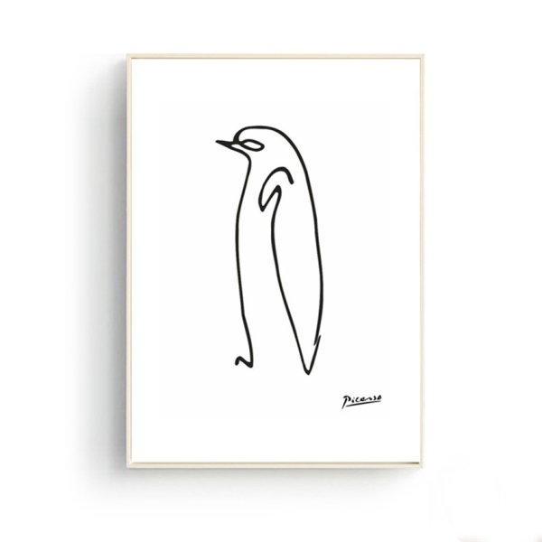 Картины одной линией Пикассо