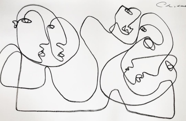 Пабло Пикассо линии картины