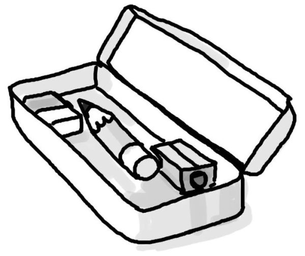 Пенал раскраска