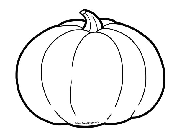 Тыква раскраска для детей