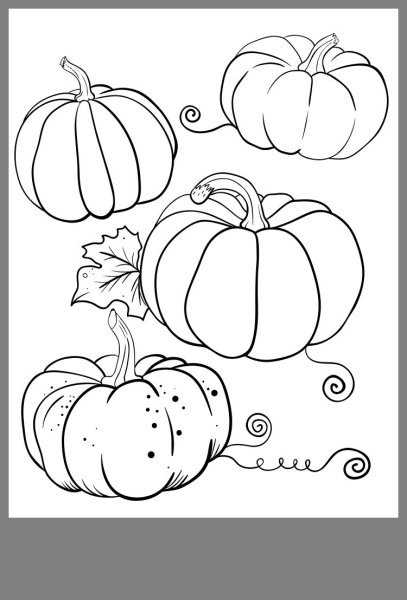 Тыква раскраска для детей