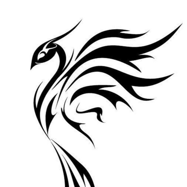 Тату эскизы трайбл Феникс