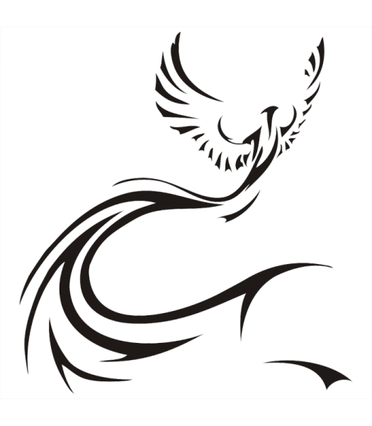 Тату эскизы трайбл Феникс