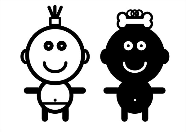 Рисунки для младенцев черно белые