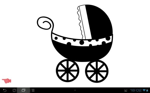 Чёрно-белые картинки для новорожденных