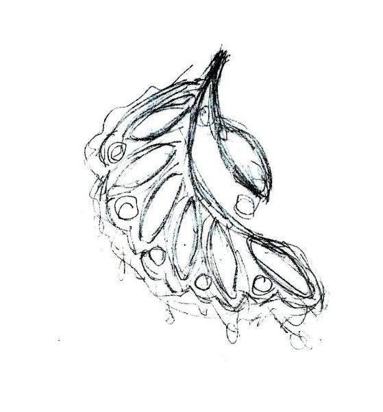 Эскизы для брошек