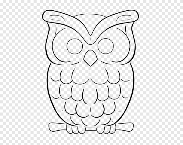 Трафарет Совы для аппликации