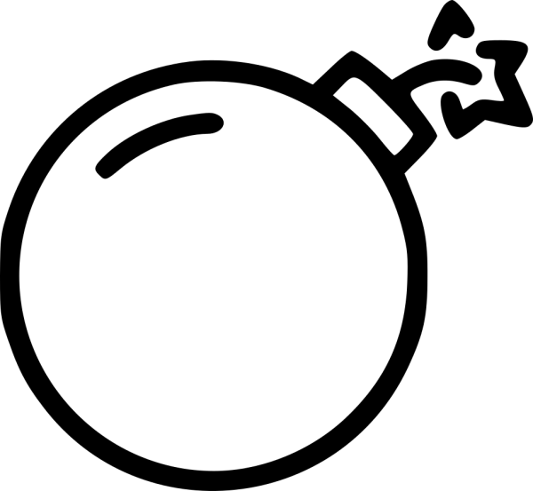 Раскраска бомба