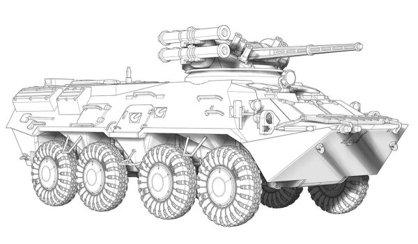 БТР 80 эскиз
