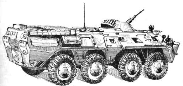 БТР-80 бронетранспортёр рисунок