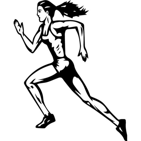 Бег нарисовать