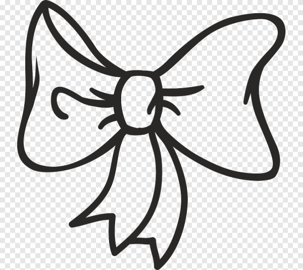 Бантик раскраска для детей