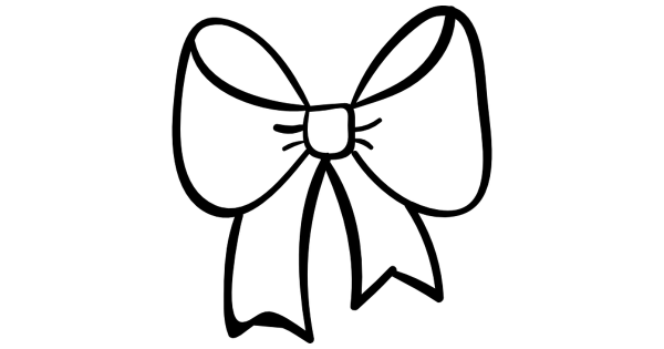 Бантик раскраска