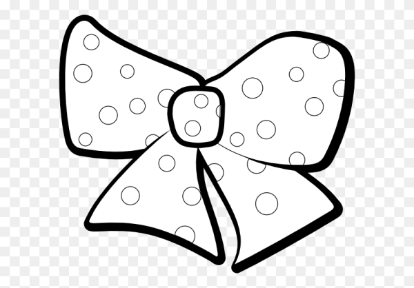 Бантик раскраска для детей