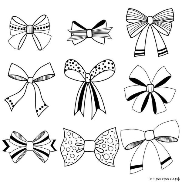 Бант печать