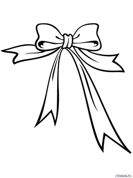 Трафарет подарка с бантиком