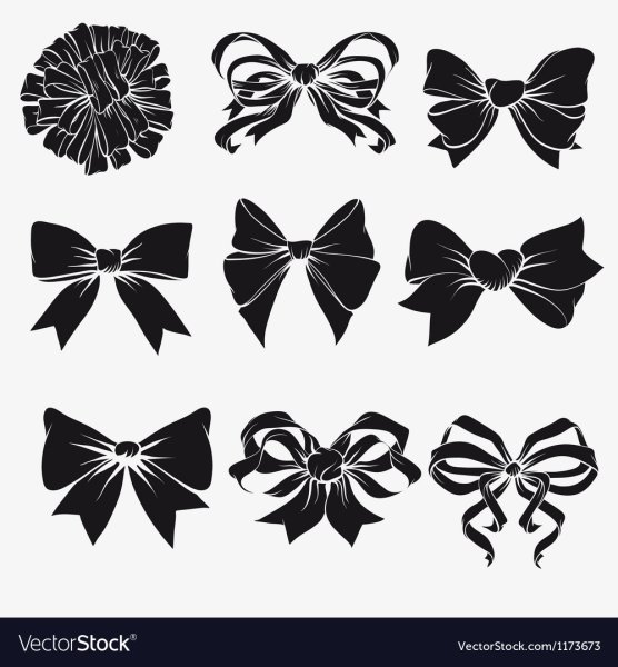 Бант силуэт