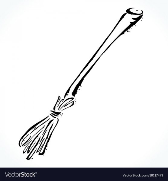 Метла трафарет