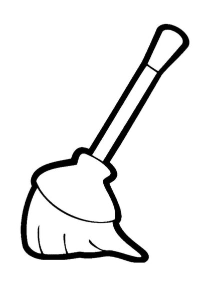 Метла трафарет